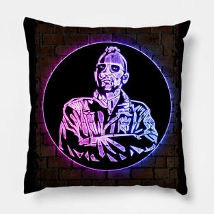 Taxi Driver neon art Pillow