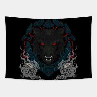 Mecha Wolf Tapestry