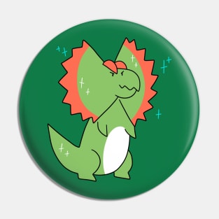 Sparkly Dilophosaurus Pin