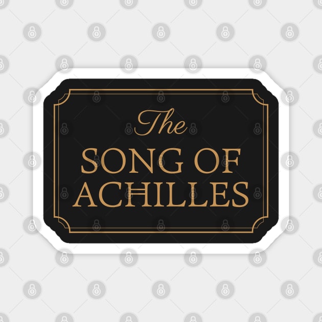 Song of Achilles Book Novel Illustration Magnet by heyvisuals