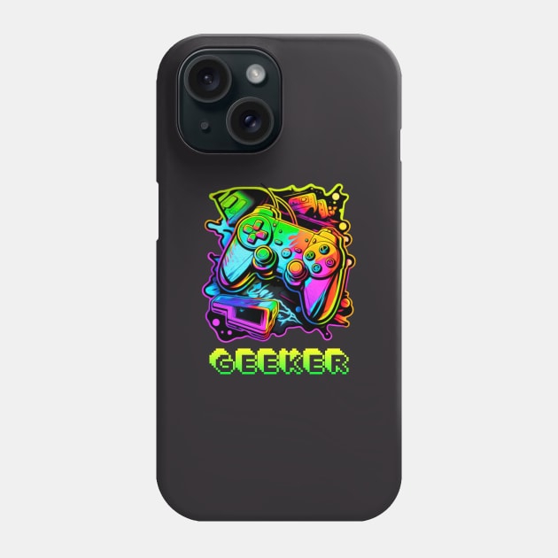 geeker Phone Case by sadieillust