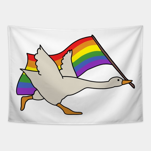 LGBT Goose Tapestry by valentinahramov