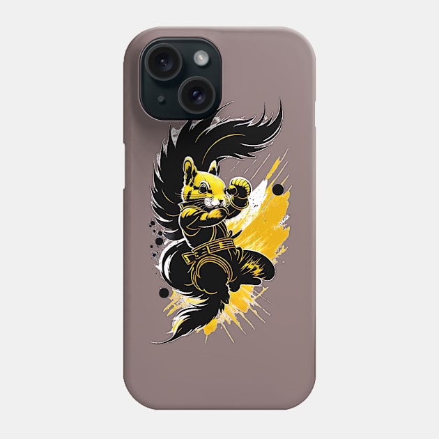 Shadow Fighter - The Ninja Squirrel - 2 Phone Case by shirtsandmore4you