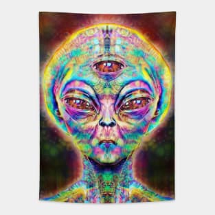 trippy alien Tapestry