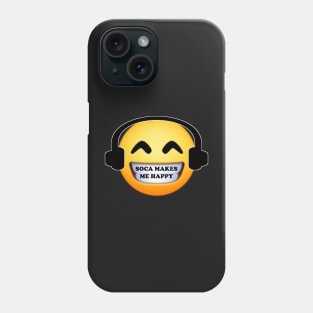 Soca Music Makes Me Happy Emoji - Soca Mode Phone Case