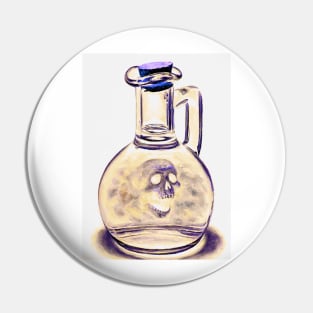 Lost soul skull potion bottle Pin