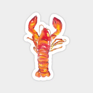 Juicy lobster - food illustration in watercolors Magnet