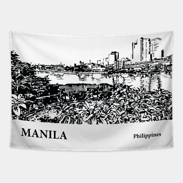 Manila - Philippines Tapestry by Lakeric