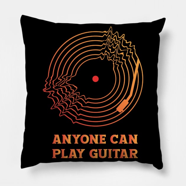 ANYONE CAN PLAY GUITAR (RADIOHEAD) Pillow by Easy On Me