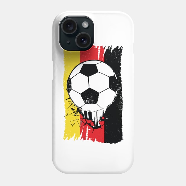 Vintage German Flag with Football // Retro Germany Soccer Phone Case by SLAG_Creative