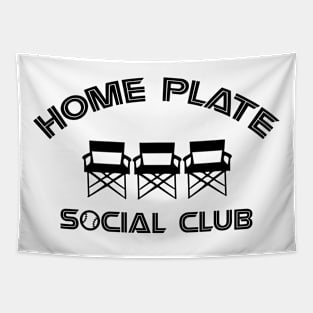 Home Plate,  Social Club, Midday, Softball Mom, Softball Dad, Softball Game Day, Softball Grandma, Softball Family Tapestry