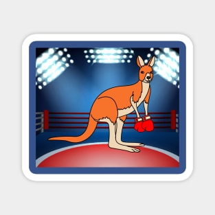 Boxing Glove Boxing Kangaroo Fighting Magnet