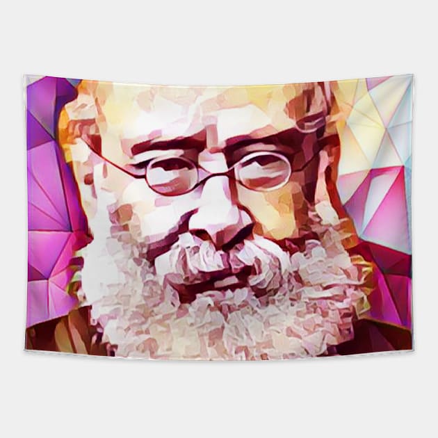 Anthony Trollope Portrait | Anthony Trollope Pink Artwork 14 Tapestry by JustLit