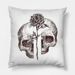 Flower Skull Pillow