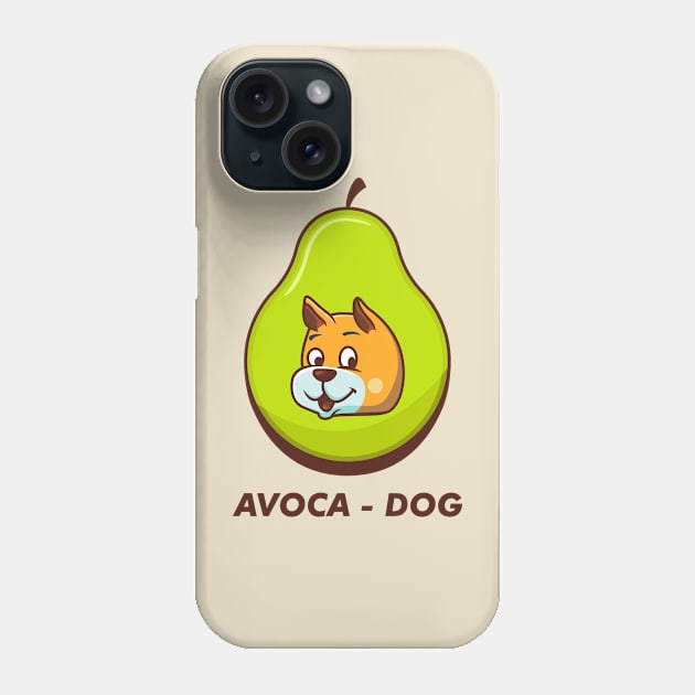 Avocado and dog Phone Case by mouze_art