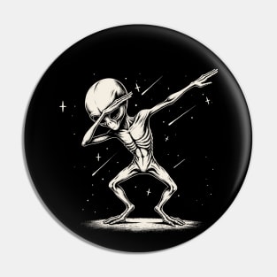 Dabbing alien in space Pin