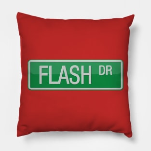 Flash Drive Road Sign Pillow