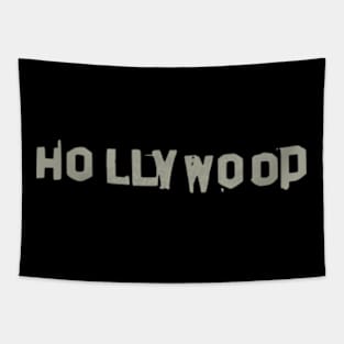 Hollywood Sign Sticky Tape Tapestry