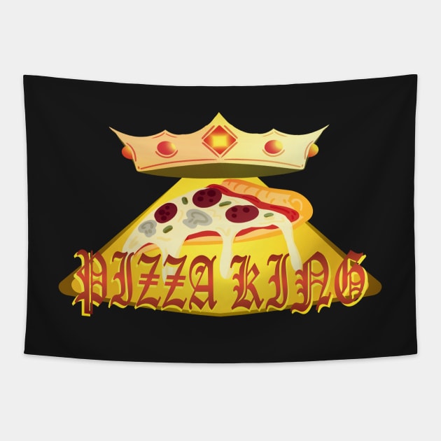 Pizza King Tapestry by PorinArt