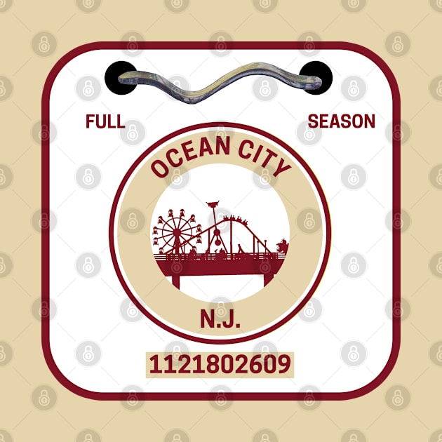 Ocean City New Jersey Beach Badge by fearcity