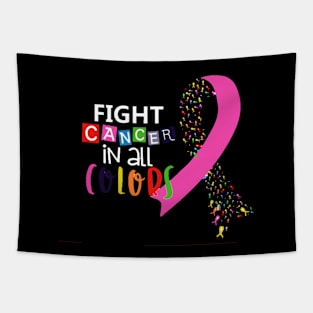 Fight cancer in all colors Tapestry