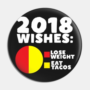 2018 Wishes: Lose Weight Eat Tacos Pin