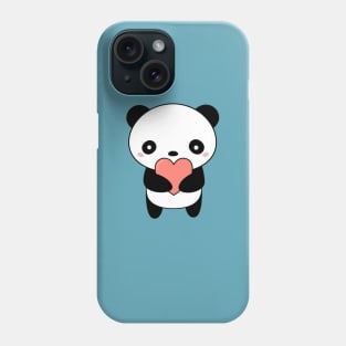 Kawaii Cute Panda Heart T-Shirt Phone Case