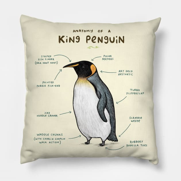 Anatomy of a King Penguin Pillow by Sophie Corrigan