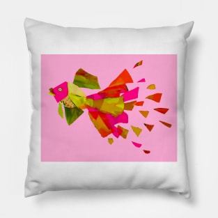 Splish-Splash ~ Hot Pink and Gold Pillow