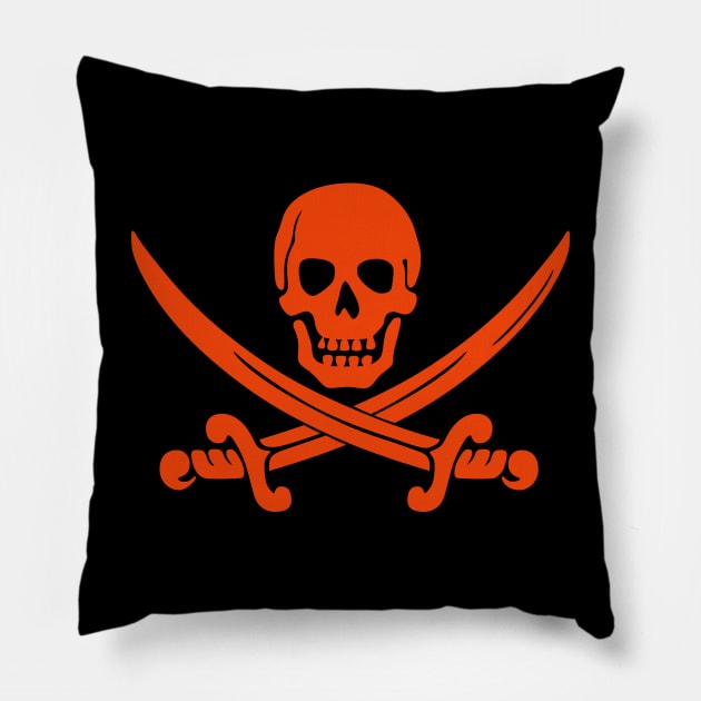 Crossbones Danger Pillow by  Colorful&Goldie