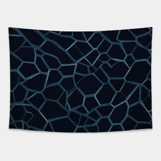 Black Hexagonal Pattren Tapestry