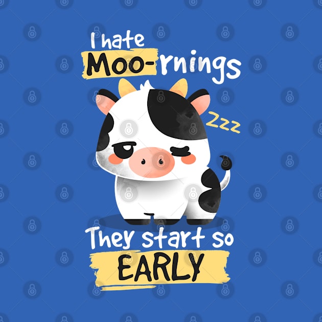 Cow hates mornings by NemiMakeit