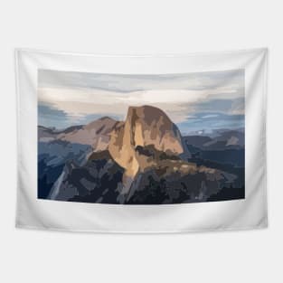 Half Dome Digital Painting Tapestry