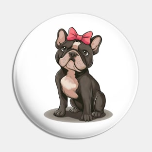 Coquette Frenchie Pin