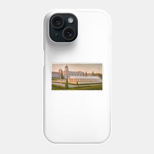 Praça do Império. Mosteiro dos Jerónimos. sunset Phone Case