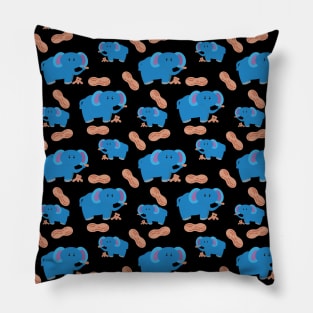 Cute Elephant peanut pattern Pillow