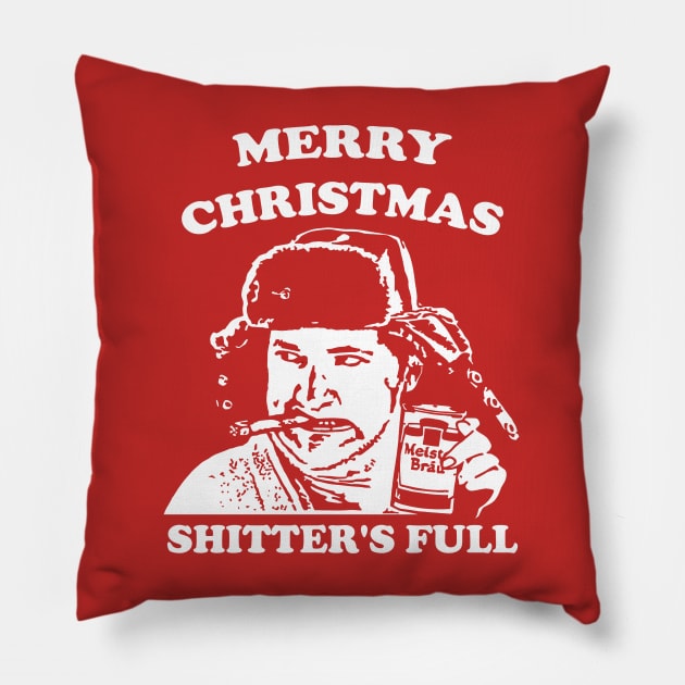 Merry Christmas Shitter's Full Pillow by MakgaArt