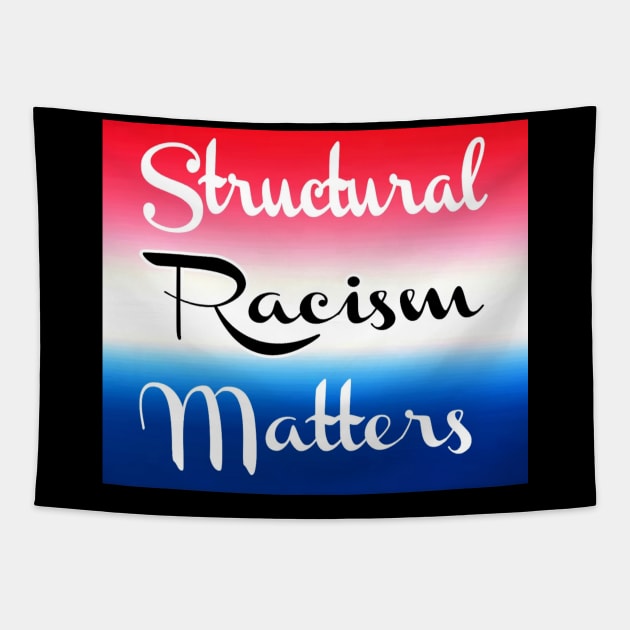 Structural Racism Matters - Institutionalized Racism - Systemic Racism - Back Tapestry by SubversiveWare