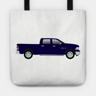 Blue pickup truck Tote