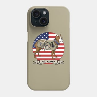 Sergeant Stubby American dog hero of WWI Phone Case