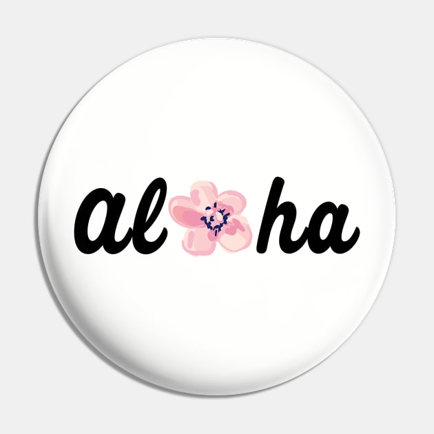 Aloha - Hawaiian floral Pin by ArtfulTat