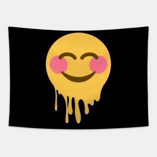 Drippy happy face drippy hoodies dripping design Tapestry