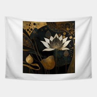 flower and gold Tapestry