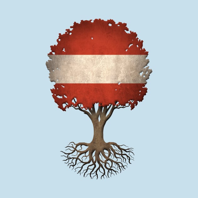 Tree of Life with Austrian Flag by jeffbartels