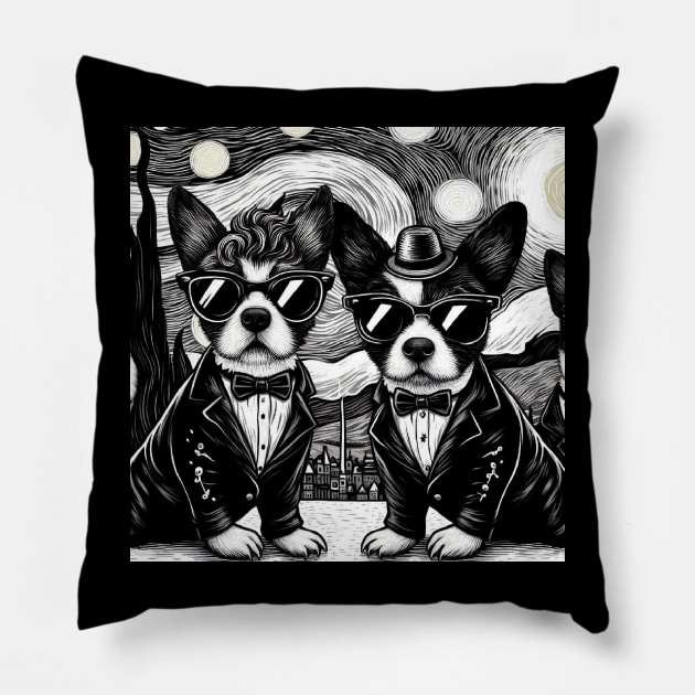 The Bostonian Pillow by Star Fragment Designs