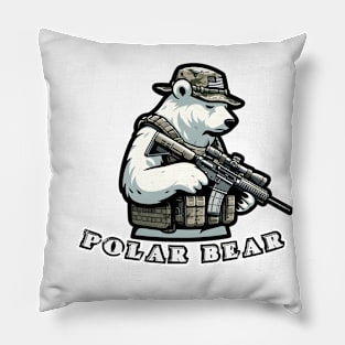 Tactical Polar Bear Pillow
