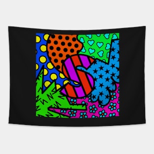 Alphabet Series - Letter S- Bright and Bold Initial Letters Tapestry