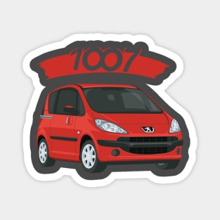 Peugeot 1007 car red Magnet