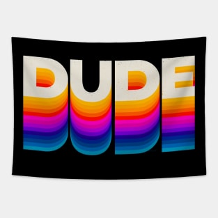 4 Letter Words - DUDE Tapestry