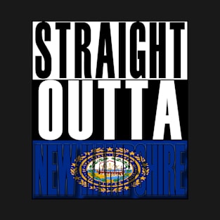 Straight Outta New Hampshire Flag T-Shirt